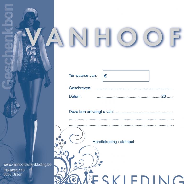 Cadeaubon Vanhoof Dameskleding